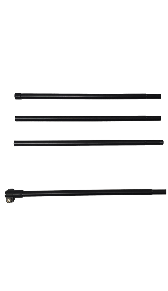 poles that connect together to hold the Trigonon device and the phone holder for it