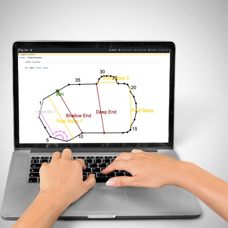laptop-showing-trigonon-works-with-any-device image showing someone using software on their laptop with the trigonon device